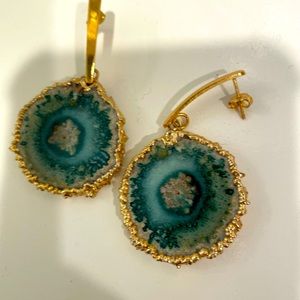 Gold Rock Earrings